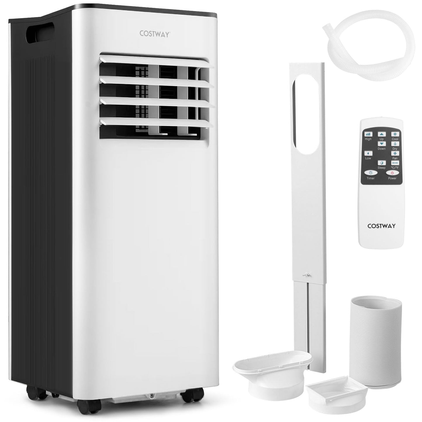 Giantex 4-in-1 Portable Air Conditioner 9000 BTU Air Conditioning Unit with 2 Speeds Fan Dehumidifier & Sleep Mode