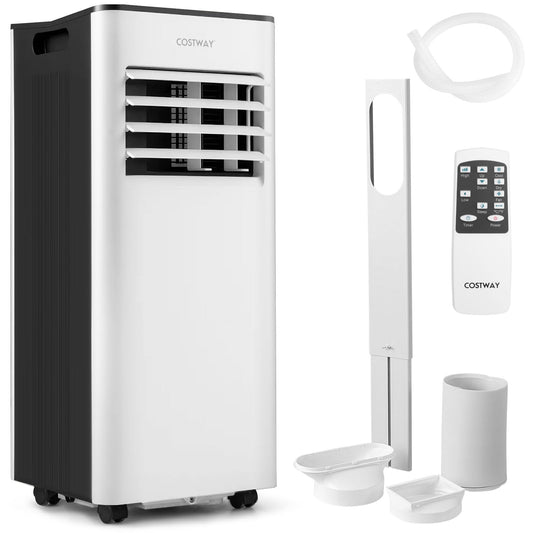 Giantex 4-in-1 Portable Air Conditioner 9000 BTU Air Conditioning Unit with 2 Speeds Fan Dehumidifier & Sleep Mode