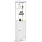 Freestanding Floor Cabinet with 3-Position Middle Panel and Anti-Toppling Mechanism