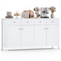 4-Door Kitchen Sideboard, 160cm Wide Buffet Storage Cabinet with 4 Drawers