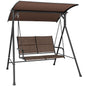 Outdoor Hammock Bench Chair with Adjustable Canopy and Soft Cushions