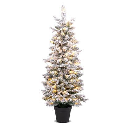 Artificial Pre-lit Christmas Tree Snow Flocked Xmas Tree