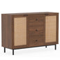 Wooden Storage Cabinet, Rustic Console Table, Freestanding kitchen Cupboard Organizer Unit