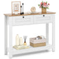 Console Table with 2 Drawers 106 CM Long Entryway Table