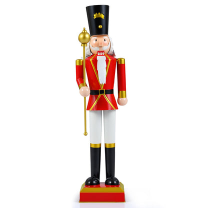 83cm/122cm Christmas Nutcracker, Metal Xmas Nutcracker Figure with High Hat