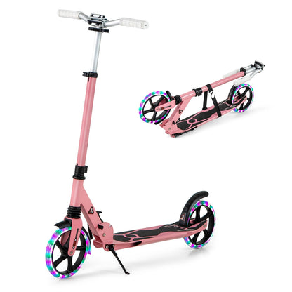 Light Up Scooter with 200mm Large Wheels and Carrying Strap