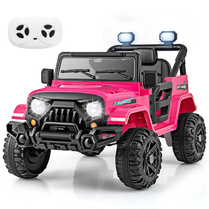 12V Kids Ride on Truck with Remote Control and 3 Speeds