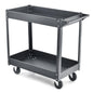 Metal Frame Utility Service Cart with 4 Wheels and Handle