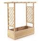 GiantexUK Raised Garden Bed with Arch Trellis (110 x 44 x 113cm)