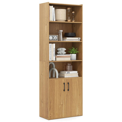 6-tier Modern Style Bookcase with Adjustable Shelves