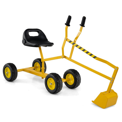 Children Construction Excavator with 2-Handed Controls