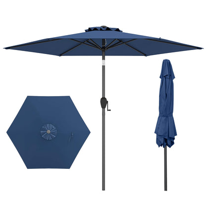 Outdoor Heavy Duty Umbrella with Push Button Tilt