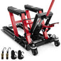 680KG Motorcycle Lift Jack with 4 Wheels and Footplates