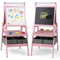 Double sided Kids Easel with Magnetic Whiteboard and Chalkboard