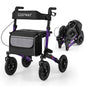 Walker for Seniors with Seat Folding Rollator Walker with Pneumatic Tires