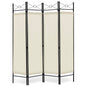 4 Panel Folding Room Divider with Detachable Cloth