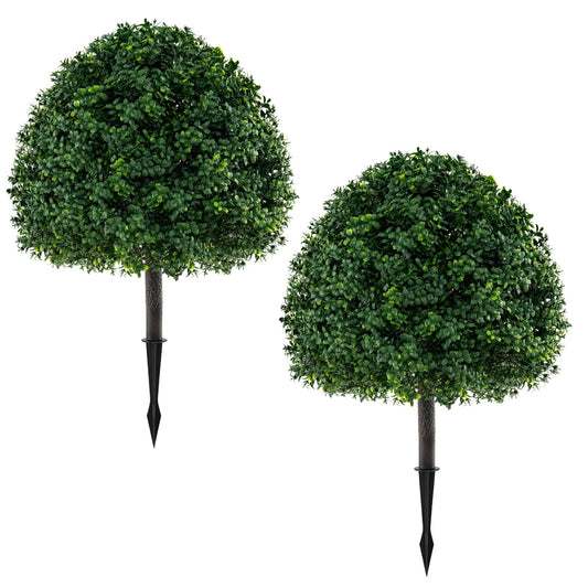 Artificial Topiary Ball Tree Set of 2
