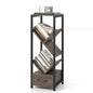 4 Tier Floor Standing Storage Organizer Tree Bookshelf with Drawer
