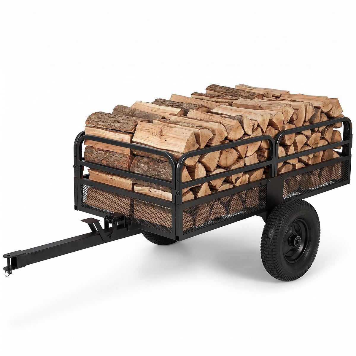 700 KG Capacity 0.5 m³ Heavy Duty Metal Dump Cart Trailer for ATV UTV Tractor
