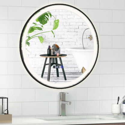 Lighted Bathroom Mirror with 3 Color LED Light Memory Function