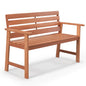 2-Seater Hardwood Ergonomic Garden Bench