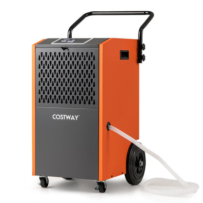 73 L/Day Industrial Dehumidifier with Drain Hose and Timer