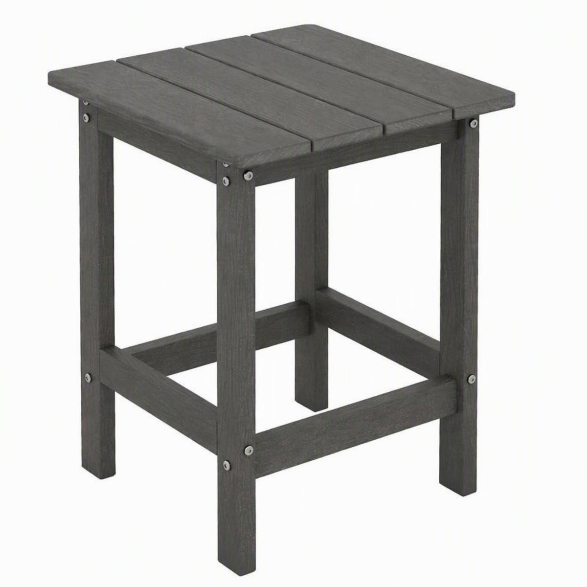 Outdoor Weather-Resistant HDPE Side Table for Patio and Garden