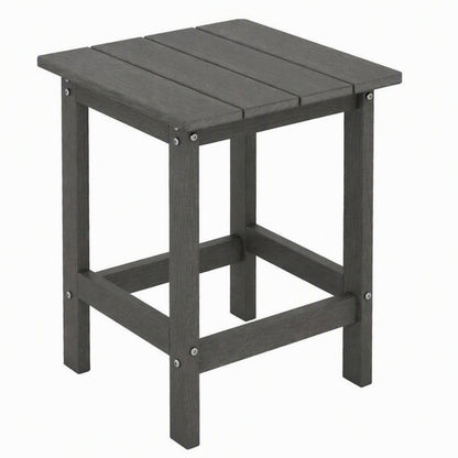 Outdoor Weather-Resistant HDPE Side Table for Patio and Garden
