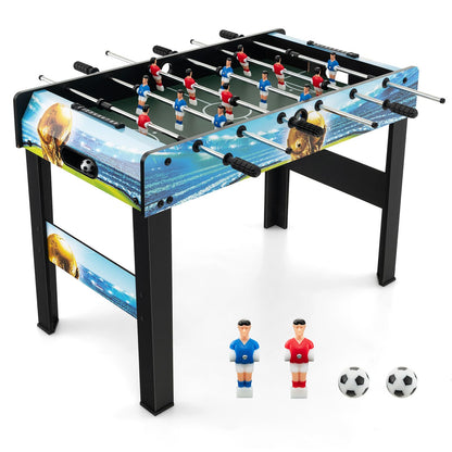 Freestanding Soccer Game Table with Removable Legs for Home Game Room Bar