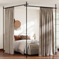 Room Divider Curtain Rod, No Drilling Adjustable Tension Rods Stand for Room Separation