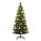 5FT Fiber Optic Christmas Tree, Pre-lit Artificial Xmas Tree