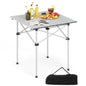 Folding Roll-up Aluminium Camping Table for 4