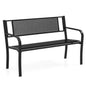 127cm Garden Bench Outdoor Furniture Leisure Seating Patio Chair Dot Matrix Pattern