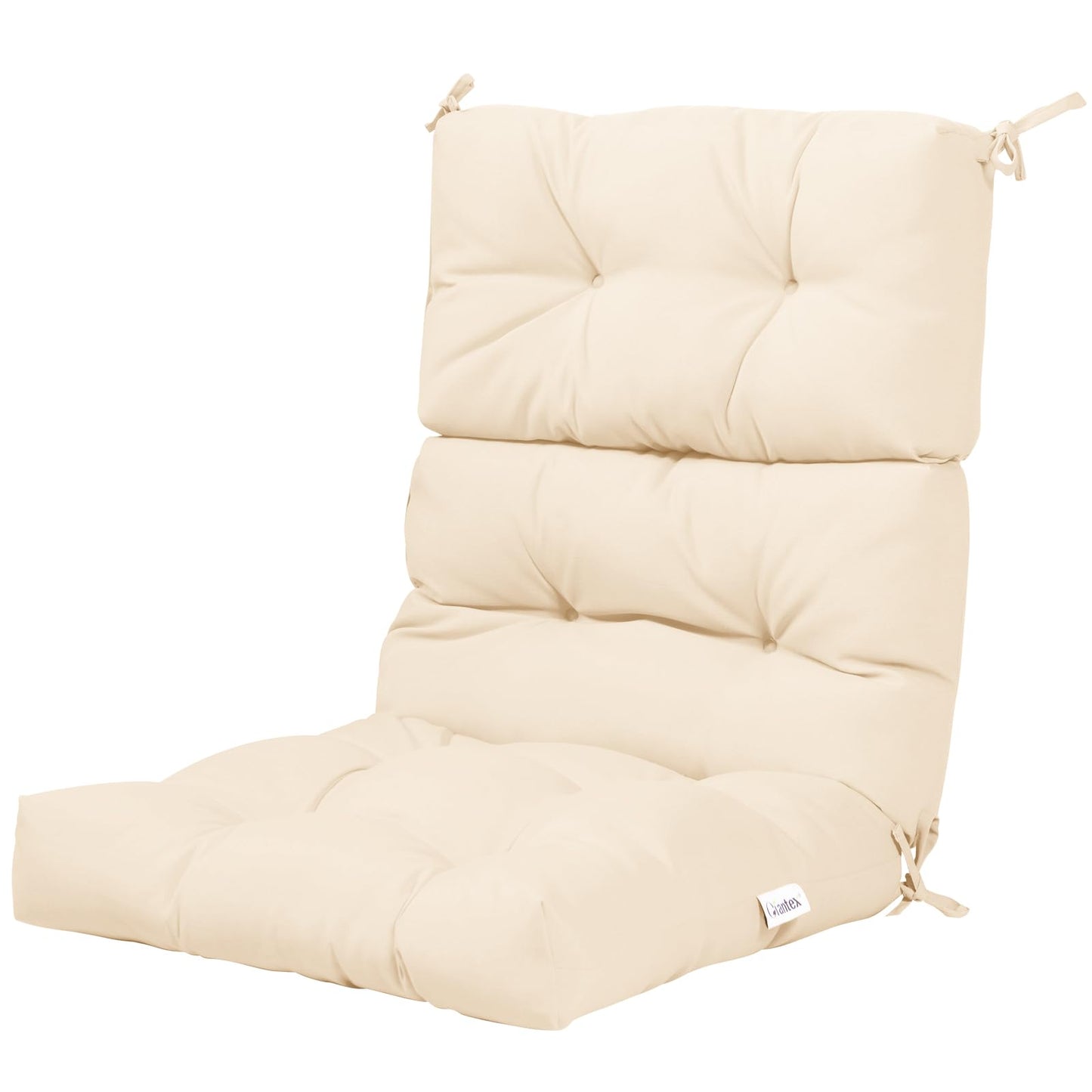 Thick Rocking Chaise Lounge Chair Pad with Non-Slip Rope Belts