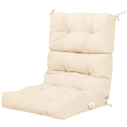 Thick Rocking Chaise Lounge Chair Pad with Non-Slip Rope Belts