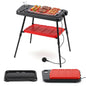 2000W Outdoor BBQ Grill with Detachable Stand Dual Plates