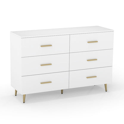 6 Drawer Dresser with Anti-Toppling Device for Living Room