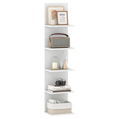 Wall Mounted Bookcase Shelving Unit, Wooden Storage Bookshelf