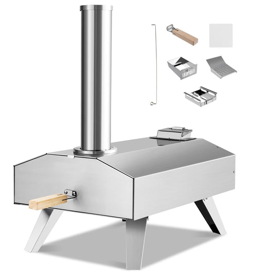 Multi Fuel Portable Pizza Maker with Pizza Ston