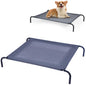 Portable Raised Dog Bed with Waterproof and Breathable Mat & Anti-Slip Foot Pads