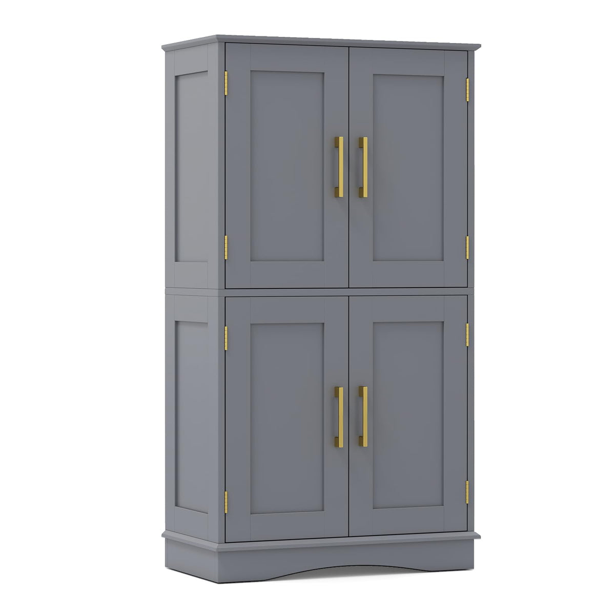 Bathroom Floor Cabinet, 110cm Freestanding Storage Cupboard