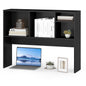 Desktop Bookshelf, Wooden Countertop Storage Hutch Bookcase