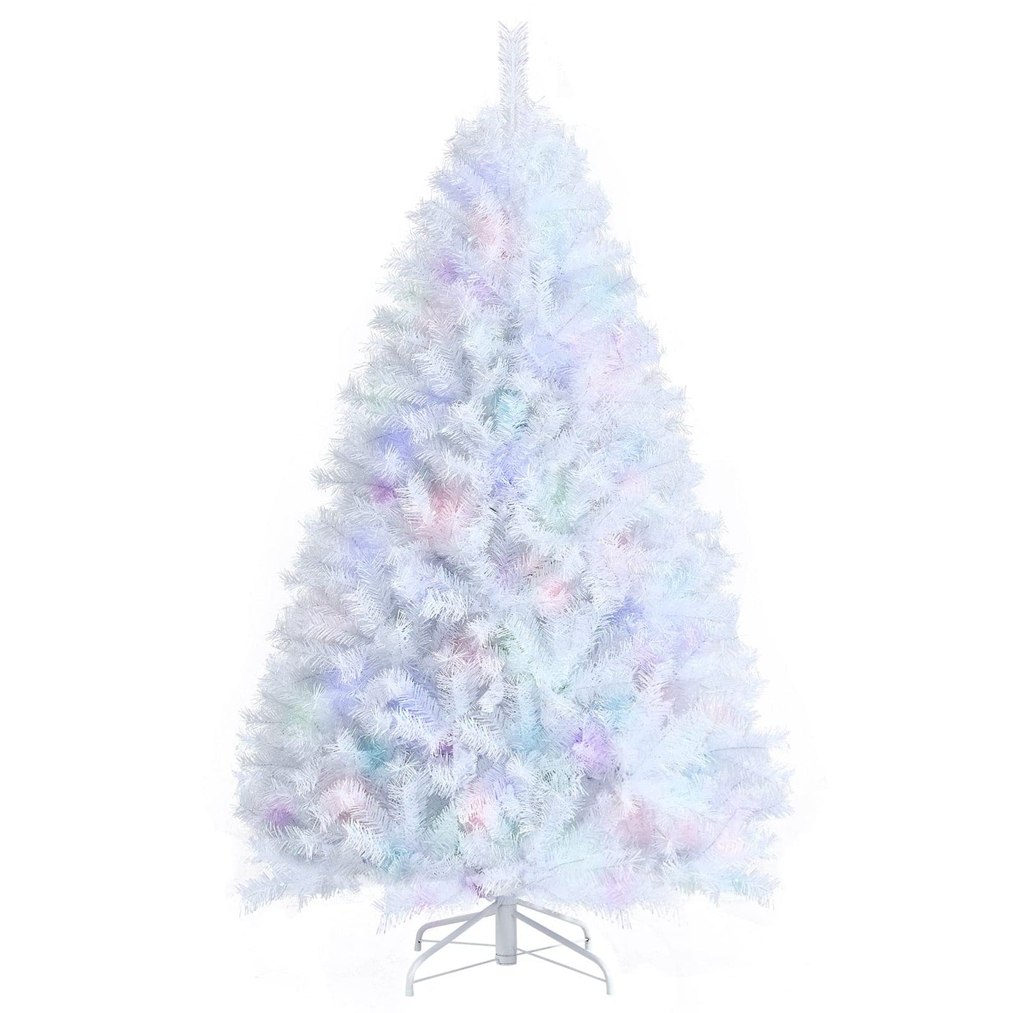150CM White Hinged Artificial Christmas Tree with 792 Tips