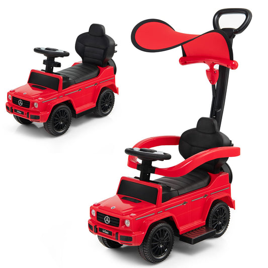 Licensed Mercedes Benz Foot to Floor Slider with Removable Push Handle & Guardrail