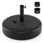 Round Parasol Base, 30kg Water and Sand Fillable Patio Umbrella Holder