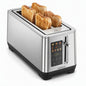 Stainless Steel Toaster with 6 Browning Levels and 4 Bread Types