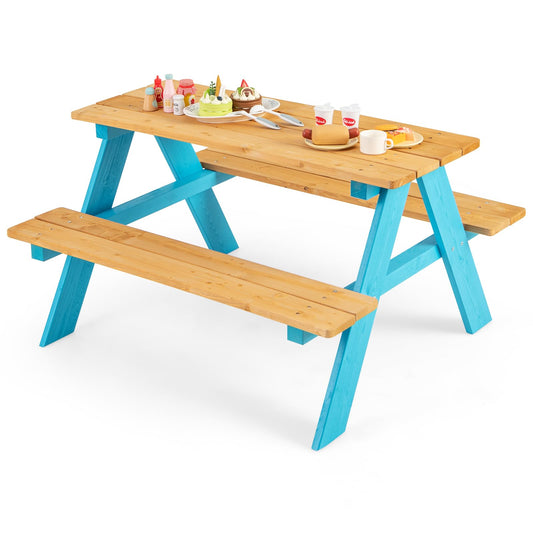 Fir Wood Children Garden Furniture with Benches
