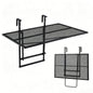 Folding Hanging Table, Balcony Desk with 5 Adjustable Heights