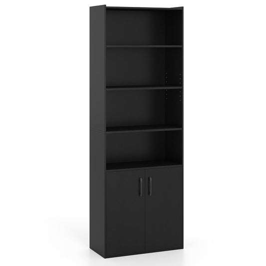 6-tier Modern Style Bookcase with Adjustable Shelves