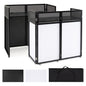 Portable DJ Booth with Black/White Scrims, Mesh Table & Carry Bag